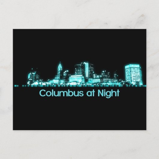 Columbus Skyline Postkarte (Vorderseite)