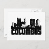 Columbus Skyline Postkarte (Vorne/Hinten)