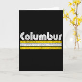 Columbus Soccer Vintage City  Karte (Gelbe Blume)