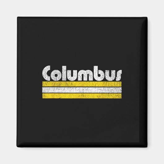 Columbus Soccer Vintage City  Magnet (Vorne)