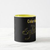Columbus Spiders Gelber Becher Tasse (Zentrum)