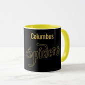 Columbus Spiders Gelber Becher Tasse (VorderseiteRechts)