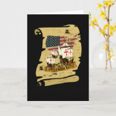 Columbus-Tag Karte (Gelbe Blume)