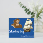 Columbus-Tag Postkarte (Stehend Vorderseite)