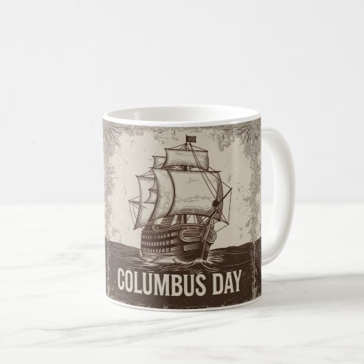 Columbus Tagesgeschenk Idee Kaffeetasse (VorderseiteRechts)