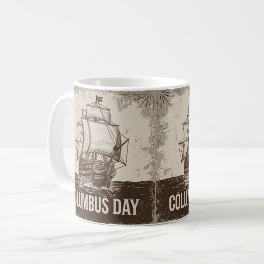 Columbus Tagesgeschenk Idee Kaffeetasse (Vorderseite Links)