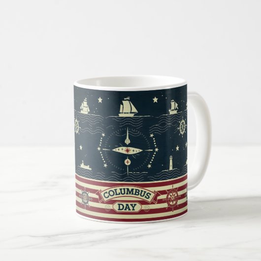 Columbus Tagesgeschenk Idee Kaffeetasse (VorderseiteRechts)