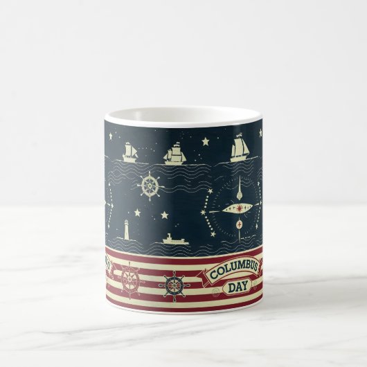 Columbus Tagesgeschenk Idee Kaffeetasse (Mittel)