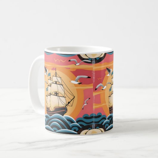 Columbus-Tagesgeschenk Kaffeetasse (Vorderseite Links)