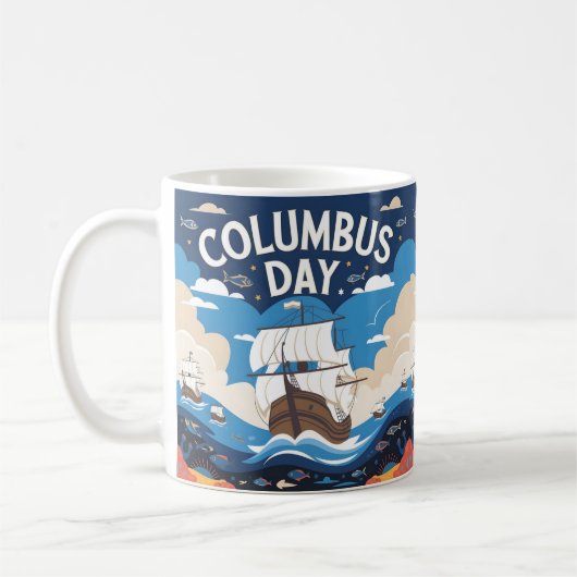Columbus-Tagesgeschenk Kaffeetasse (Links)