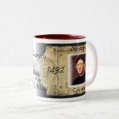 Columbus-Tribut-Tasse Zweifarbige Tasse (VorderseiteRechts)