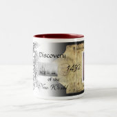 Columbus-Tribut-Tasse Zweifarbige Tasse (Mittel)