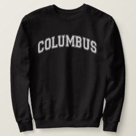 COLUMBUS University Style Sweater America Uni Sweatshirt