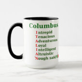 Columbus war ITALIAN Tasse (Links)