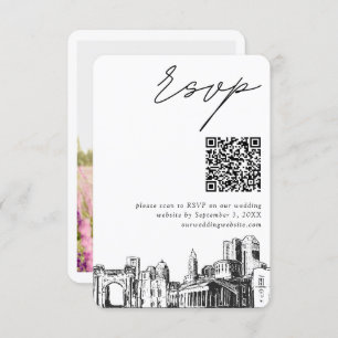 Columbus Wedding Modern UAWG QR Code Begleitkarte