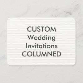 COLUMNED 110lb 5 Zoll x 3,5" Einladungen für Hochz