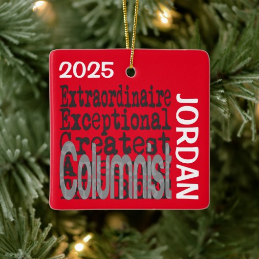 Columnist Extraordinaire CUSTOM Keramikornament (Baum)