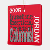 Columnist Extraordinaire CUSTOM Keramikornament (Links)