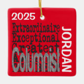 Columnist Extraordinaire CUSTOM Keramikornament (Vorderseite)