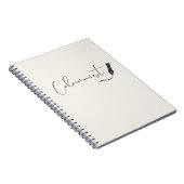 Columnist Script Notebook – Minimalist Writing Pen Notizblock (Rechte Seite)