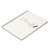 Columnist Script Notebook – Minimalist Writing Pen Notizblock (Linke Seite)