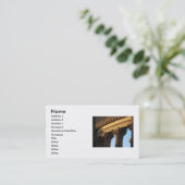 Columns Business Card Visitenkarte (Stehend Vorderseite)