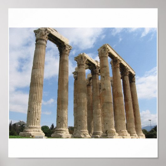 Columns Temple Zeus Poster (Vorne)