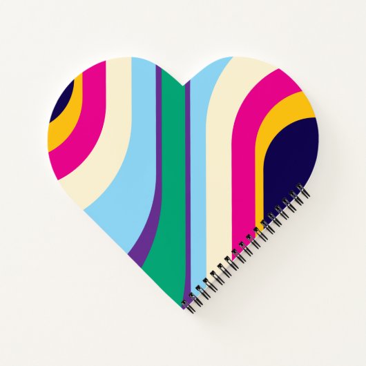 Colurful Heart Spiral Notebook  Notizblock (Rückseite)