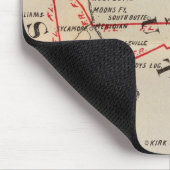 Colusa, Yolo, Napa, Butte, Yuba, Sutter, Solano Mousepad (Ecke)