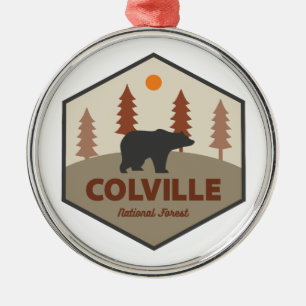 Colville National Forest Bär Ornament Aus Metall