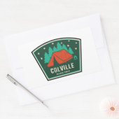 Colville National Forest Camping Rechteckiger Aufkleber (Umschlag)