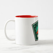 Colville National Forest Camping Zweifarbige Tasse (Links)