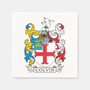 Colvin Familienwappen Serviette