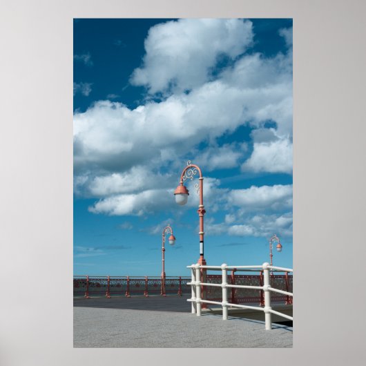 Colwyn Bay Pier Lamps Poster (Vorne)