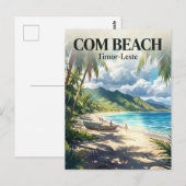 Com Beach, Com, Timor-Leste Timor-Leste Postkarte (Vorne/Hinten)