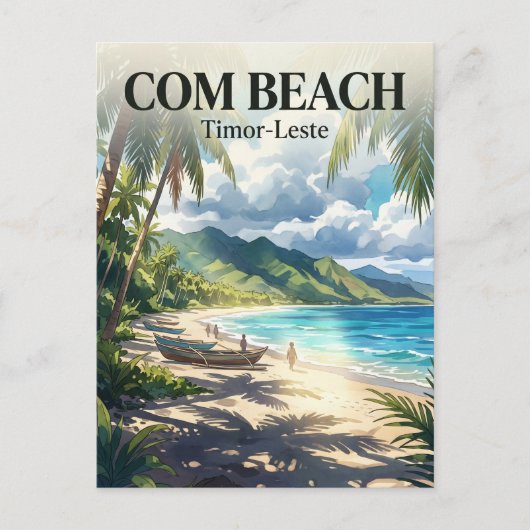 Com Beach, Com, Timor-Leste Timor-Leste Postkarte (Vorderseite)