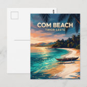 Com Beach Osttimor Postkarte (Vorne/Hinten)