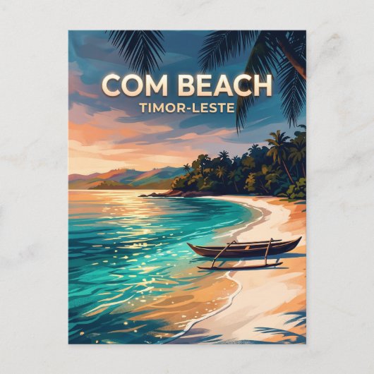 Com Beach Osttimor Postkarte (Vorderseite)