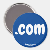 .com Red Refrigerator Magnet (Vorderseite/Rückseite)