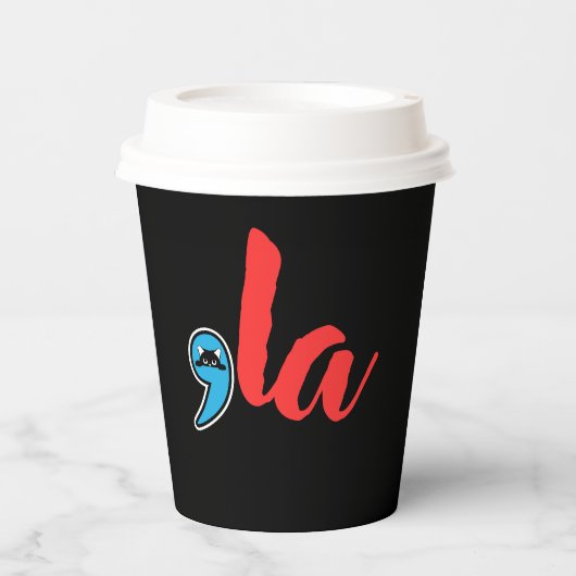 Coma La 2024 Cat Lady Pappbecher (Vorderseite)