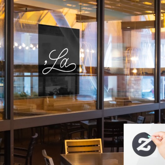 Coma La 2024 Fensteraufkleber (Restaurantfenster)
