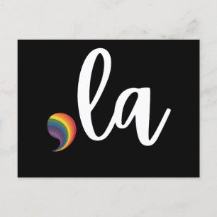 Coma La Kamala Harris Pride Rainbow LGBQ Gay Postkarte