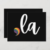Coma La Kamala Harris Pride Rainbow LGBQ Gay Postkarte (Vorne/Hinten)