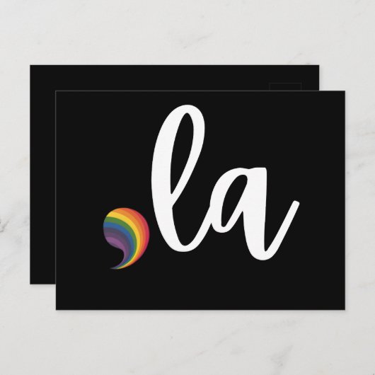 Coma La Kamala Harris Pride Rainbow LGBQ Gay Postkarte (Vorne/Hinten)