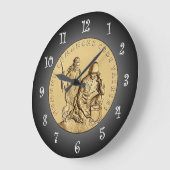 Comanche Code Talkers Bronze Medaille ~ Große Wanduhr (Winkel)