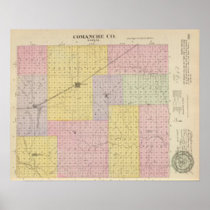 Comanche Landkreis, Kansas Poster
