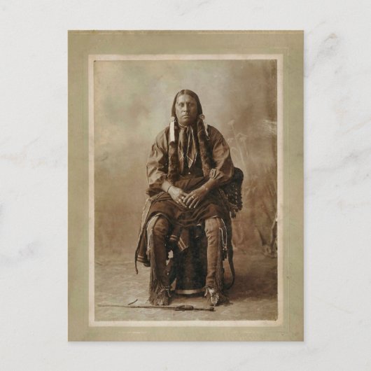 Comanche Medicine Man 1898 Postkarte (Vorderseite)