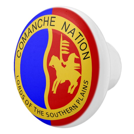 Comanche Nation Flag Keramikknauf (Rechts)