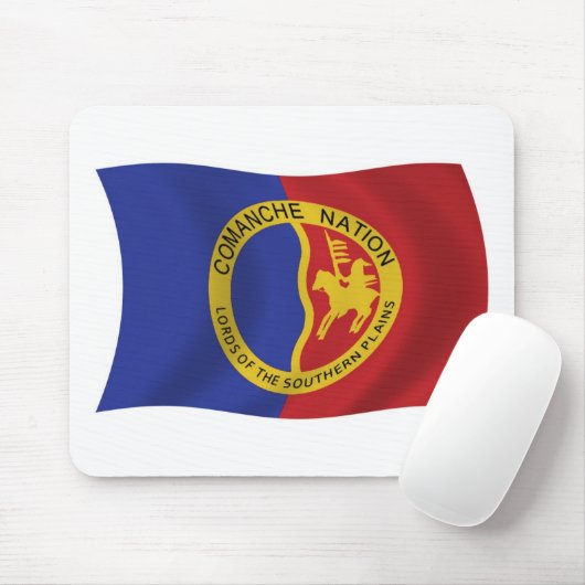 Comanche Nation Flag Mousepad (Mit Mouse)