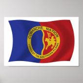 Comanche Nation Flag Poster Print (Vorne)